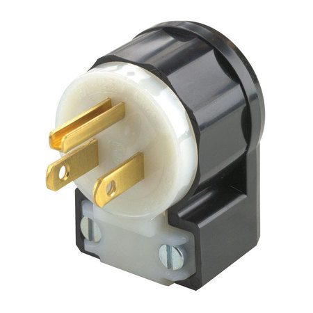 LEVITON Angled Plug 3Wire 15A Bl 05266-0CA